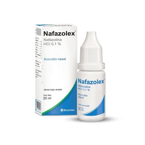 Nafazolex - Nafazolina Hci 0.1% - Solución Nasal. Gtas 20Ml - Vbr