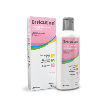 Irricutan - Calamina + Difenhidramina - Antipruriginoso Antialérgico - Loc X 100Ml - Vl
