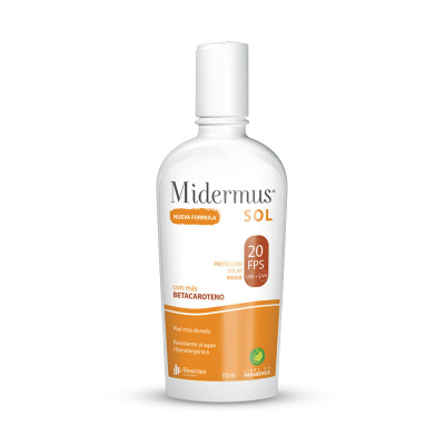 Midermus Sol Factor 20 Con Betacaroteno - Emulsión 150Ml 