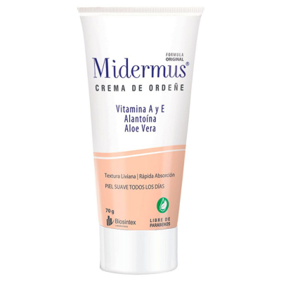 Midermus Crema De Ordeñe - Crema Humectante Nutritiva - Pomo X 70G - Vl 