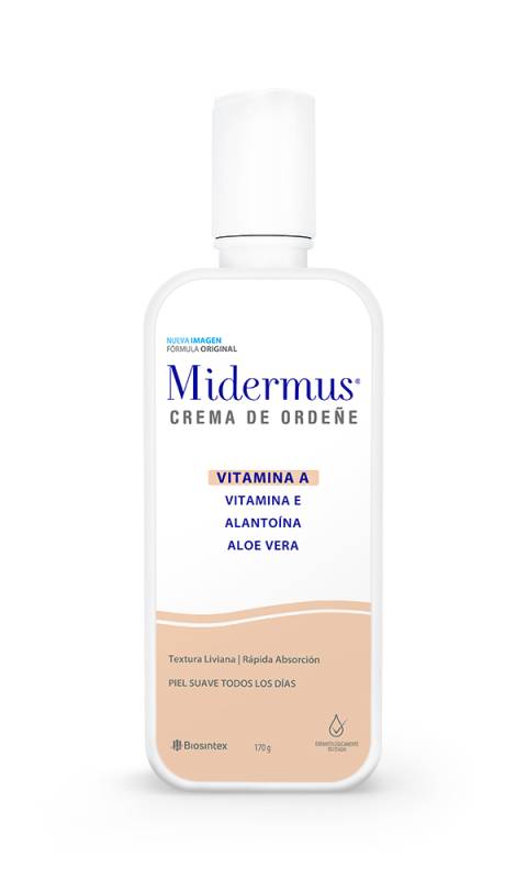 Midermus Crema De Ordeñe - Crema Humectante Nutritiva - Frasco X 170G - Vl