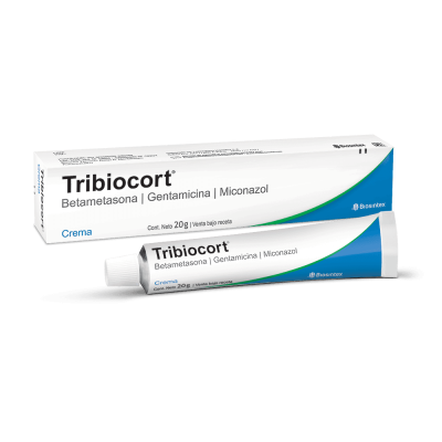 Tribiocort - Betametasona, Gentamicina, Miconazol - Crema 20G - Vbr