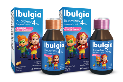 Ibulgia 4% - Ibuprofeno 4% - Suspensión - Sin Azúcar - 90Ml - Sabor Naranja -Vl