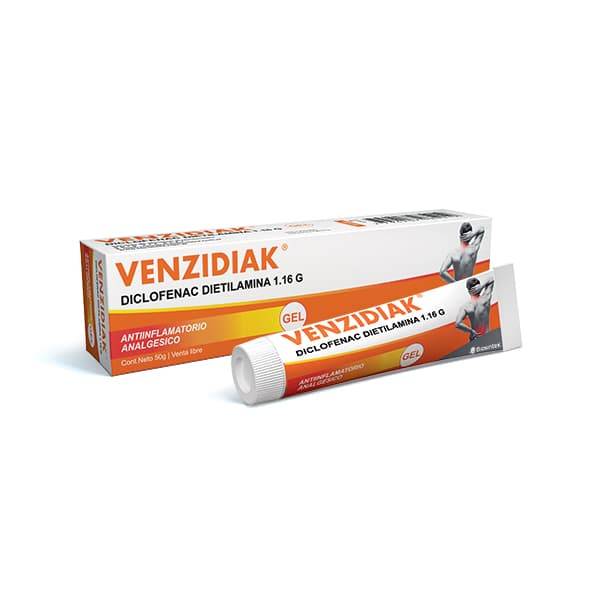 Venzidiak Gel - Diclofenac Dietilamina 1.16G - Gel 50G - Vl