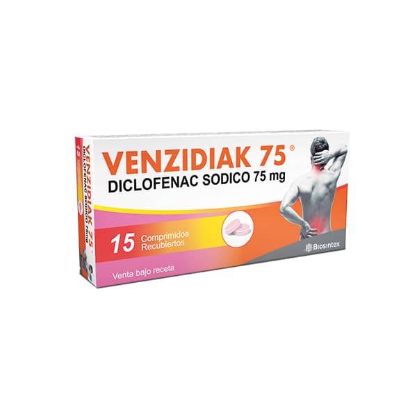 Venzidiak 75 - Diclofenac Sódico 75Mg - 15 Comp. Recubiertos - Vbr