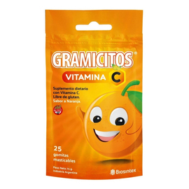 Gramicin Gramicitos - Vitamina C - Suplemento Dietario - Gomitas 25 Uds Naranja