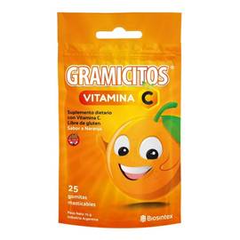 Gramicin Gramicitos - Vitamina C - Suplemento Dietario - Gomitas 25 Uds Naranja