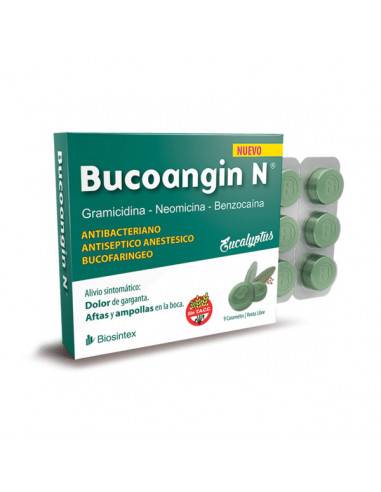 Bucoangin N Eucalipto - Gramicidina, Neomicina + Asoc. - 9 Caramelos - Vl