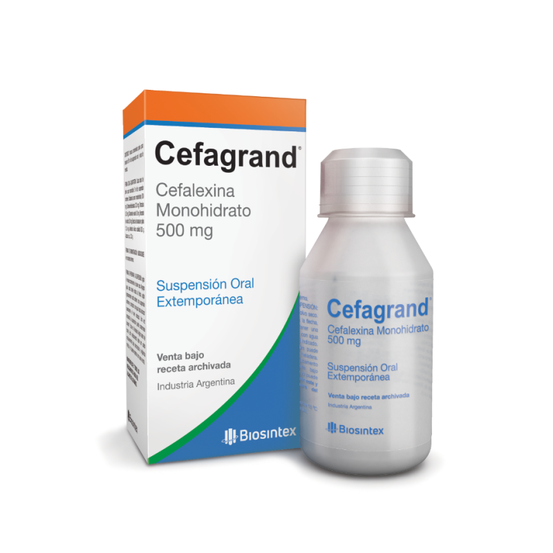 Cefagrand Suspension Cefalexina 500Mg Polvo Susp. Extemp. 90Ml Vbr