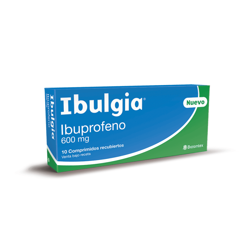 Ibulgia - Ibuprofeno 600Mg - 10 Comprimidos - Vbr