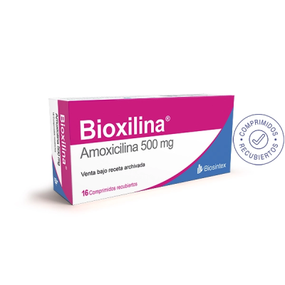 Bioxilina 500Mg - Amoxicilina 500Mg - 16 Comp. Rec. 