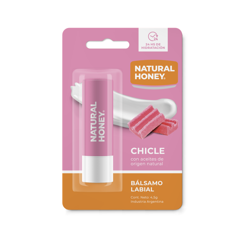 Natural Honey - Balsamo Labial C/Manteca Cacao - Chicle