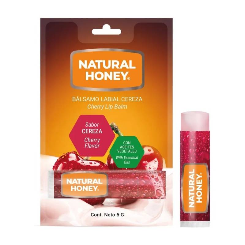 Natural Honey - Balsamo Labial Cereza