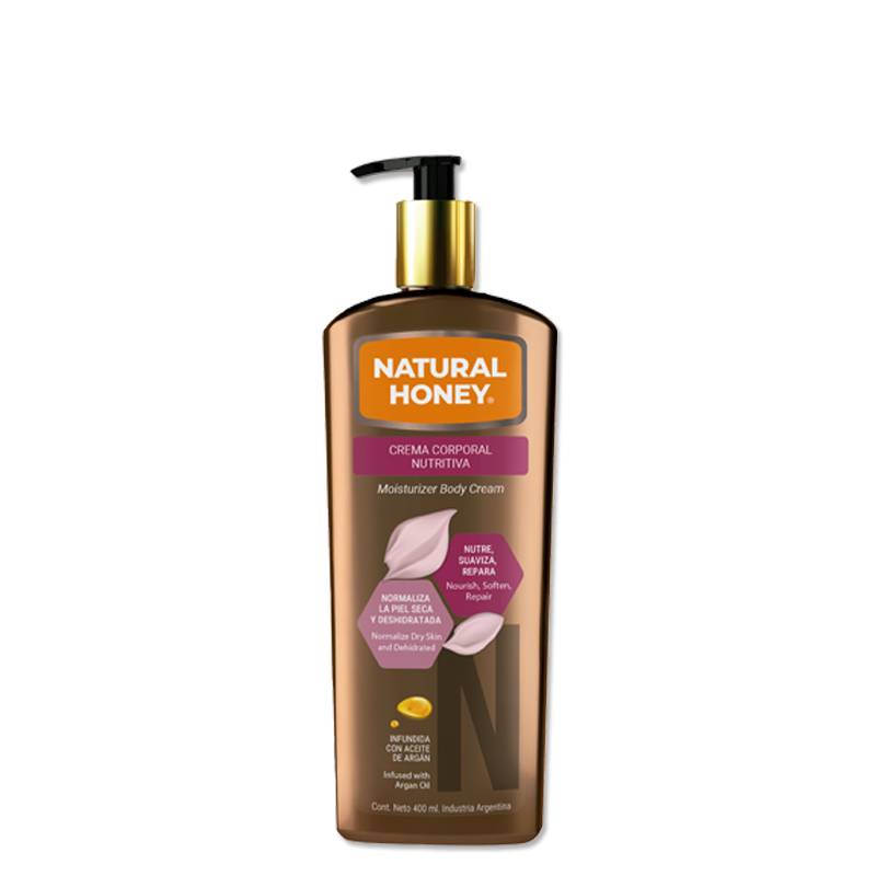 Natural Honey - Crema Corporal Nutritiva Piel Seca Y Deshidratada 400Ml