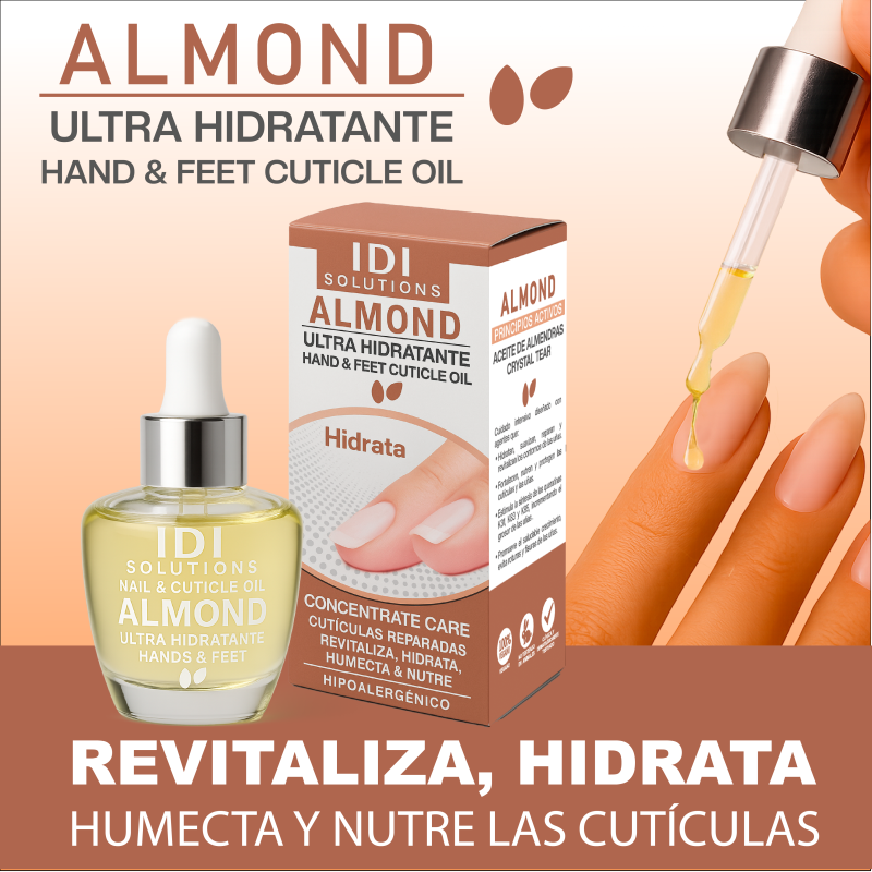 Idi - Nail & Cuticle Oil Almond - Reparador De Cuticulas