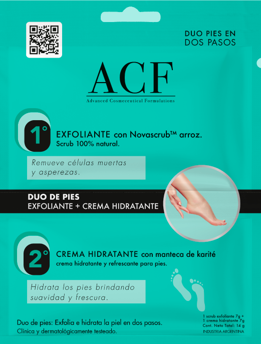 Acf - Duo Exfoliante Pies + Crema Humectante