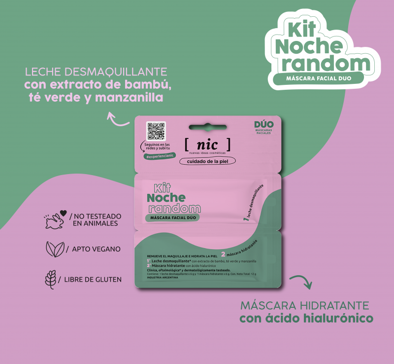 Nic Skin - Mascara Facial Duo Kit Noche Random