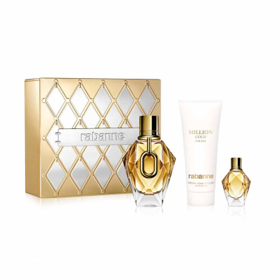 Rabanne - Estuche Million Gold For Her Edp 80 Ml + Body Lotion + Mini 5 Ml