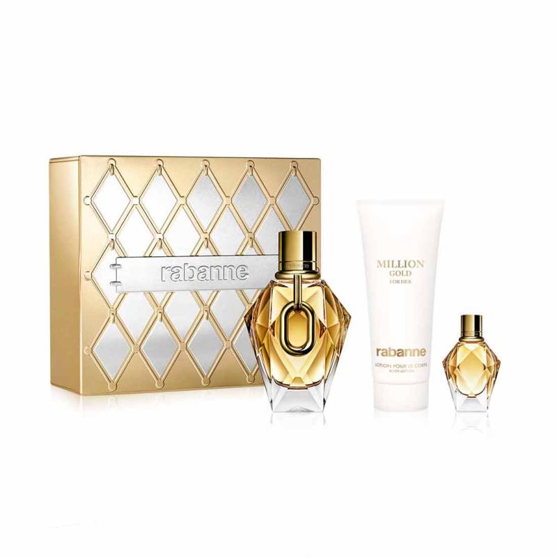 Rabanne - Estuche Million Gold For Her Edp 80 Ml + Body Lotion + Mini 5 Ml