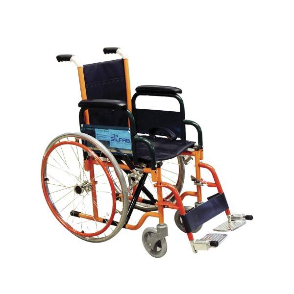 Silfab - Silla De Ruedas Color C/Apoyabrazos Y Pedanas Desmontables - Ancho 35Cm
