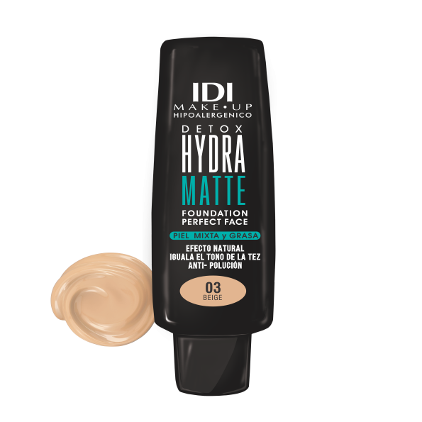 Idi - Maquillaje Fluido Hydra Matte Detox N03 Beige