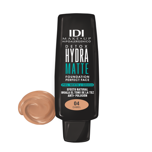 Idi - Maquillaje Fluido Hydra Matte Detox N04 Camel