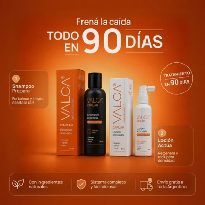Valca Combo Capilar Anticaida ( 3 Shampoo + 3 Locion+ 1 Ultra Regeneradra S/Cargo )