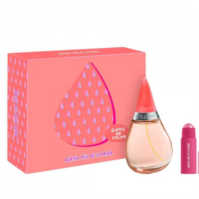 Agatha Ruiz De La Prada - Estuche Gotas De Color Edt 100Ml + Lipstick