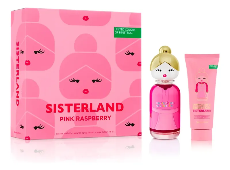 Benetton - Estuche Sisterland Pink Raspberry Edt 80Ml + Body Lotion