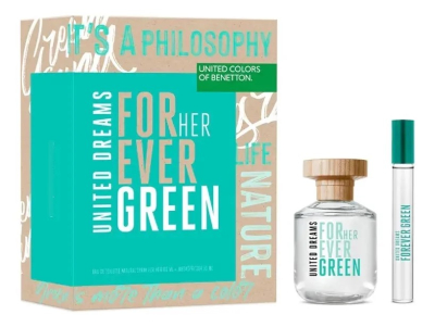 Benetton - Estuche Forever Green For Her Edt 80Ml