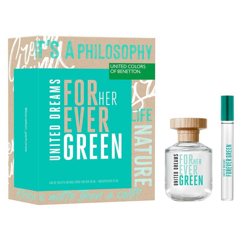 Benetton - Estuche Forever Green For Her Edt 80Ml