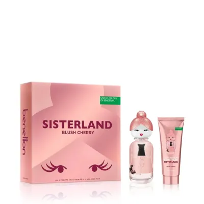 Benetton - Estuche Sisterland Blush Cherry Edp 80Ml + Body Lotion