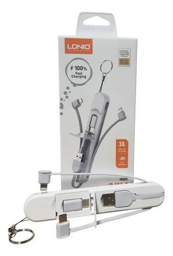 Cable Ldnio Lc130 Llavero 3 En 1
