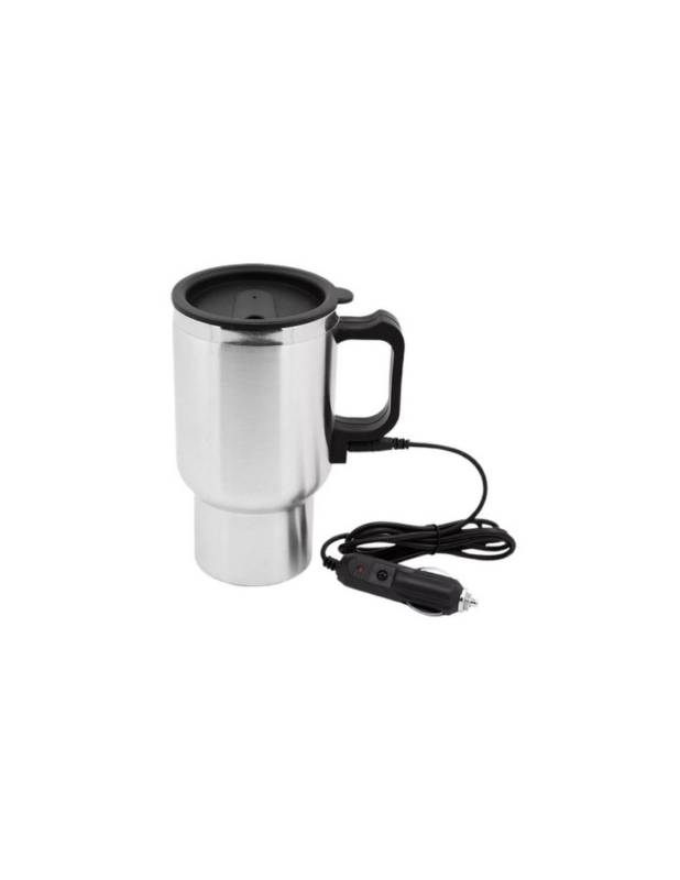 Jarro Vaso Termico Electrico 400Ml Para Auto De Acero Inoxidable