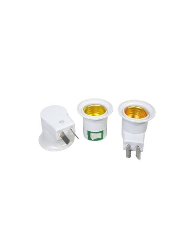 Portalampara Adaptador Con Tecla De Encendido