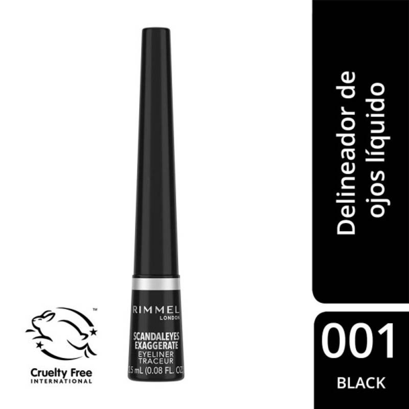 Rimmel -  Delin Liquido Scandal - Black 001