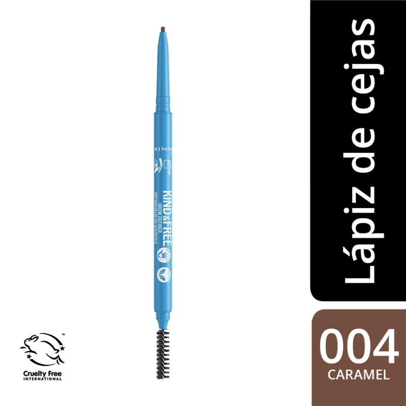Rimmel - Kind & Free - Clean Eyebrow Pencil - Caramel 004