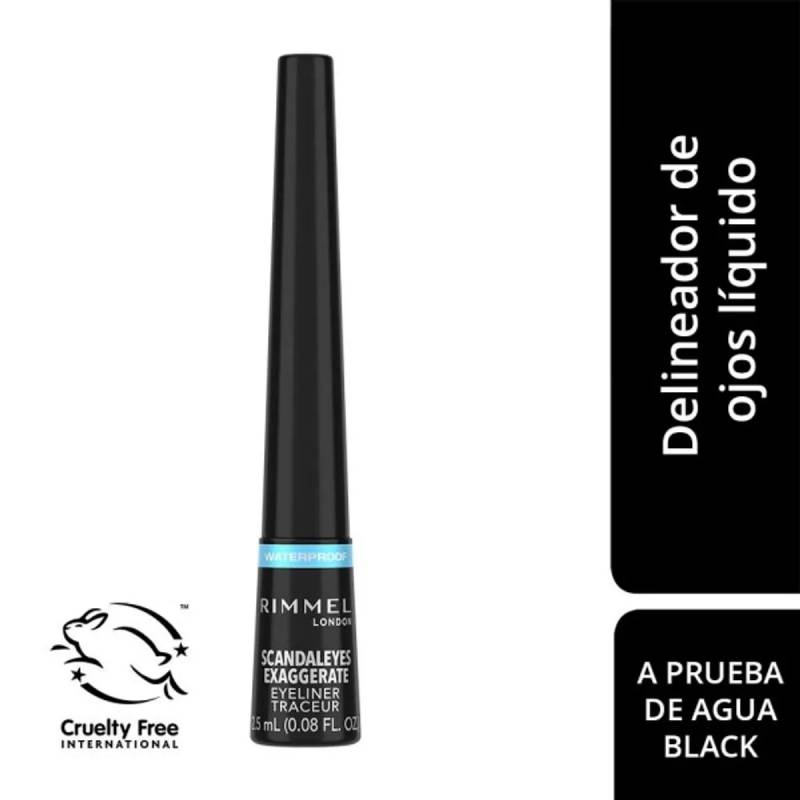 Rimmel - Delin Liquido Scandal -Black Waterproof 001
