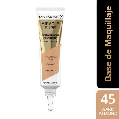 Max Factor - Miracle Foundation - 45 Warm Almond
