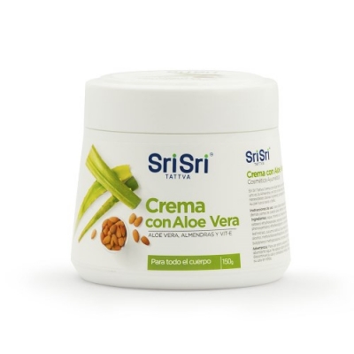 Sri Sri - Crema Corporal Con Aloe Y Aceite De Almendras 150gr