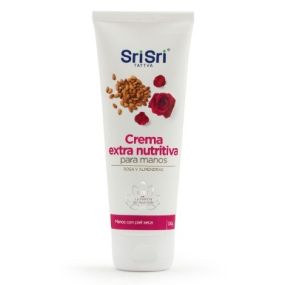 Sri Sri - Crema Extra Nutritiva Para Manos Con Rosas Y Almendras 100gr
