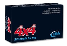 Isa 4x4 Sildenafil 50mg X 4 Comprimidos