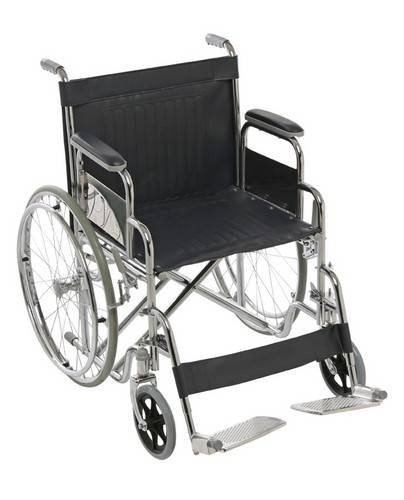 Silfab - Silla Ruedas Cromada Para Obesos - S3011A