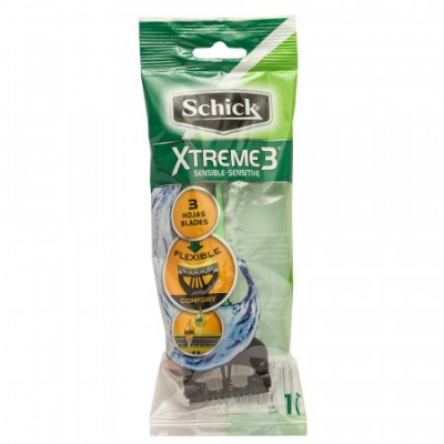 Schick Xtreme 3 Piel Sensible - Expendedor X 12u.