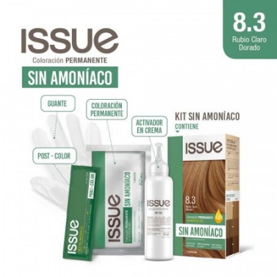 Issue Kit Sin Amoniaco - N°8.3 Rubio Claro Dorado