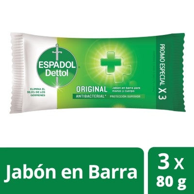 Espadol JabÓn Original 3 X 80 Gr