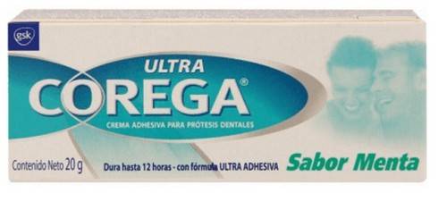 Adhesivo Dental - Ultra Corega Crema Menta  X 20 G