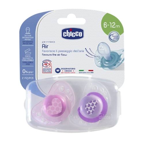 Chicco - Chupete Physio Air 6-16m Pink X2