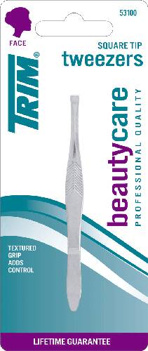 Trim Pinza Depilar Recta Niquelada