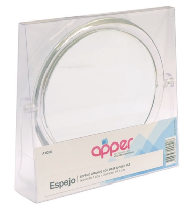 Apper Espejo C/base Doble Faz Grande 1x/5x